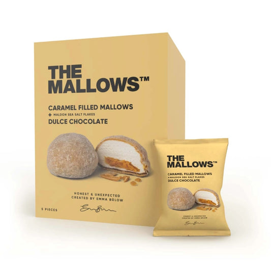 The Mallows - Caramel filled Skumfiduser & Dulce Chocolate Box m/5 stk., 90 gram