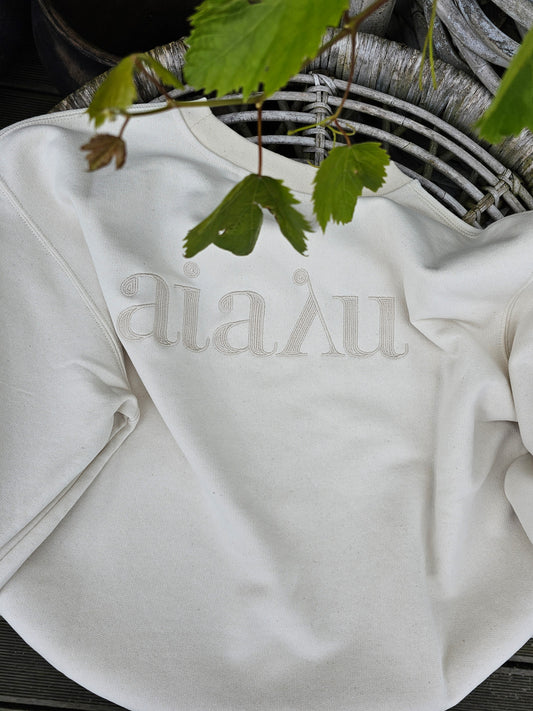 Aiayu - Circular Sweatshirt, Pure Ecru