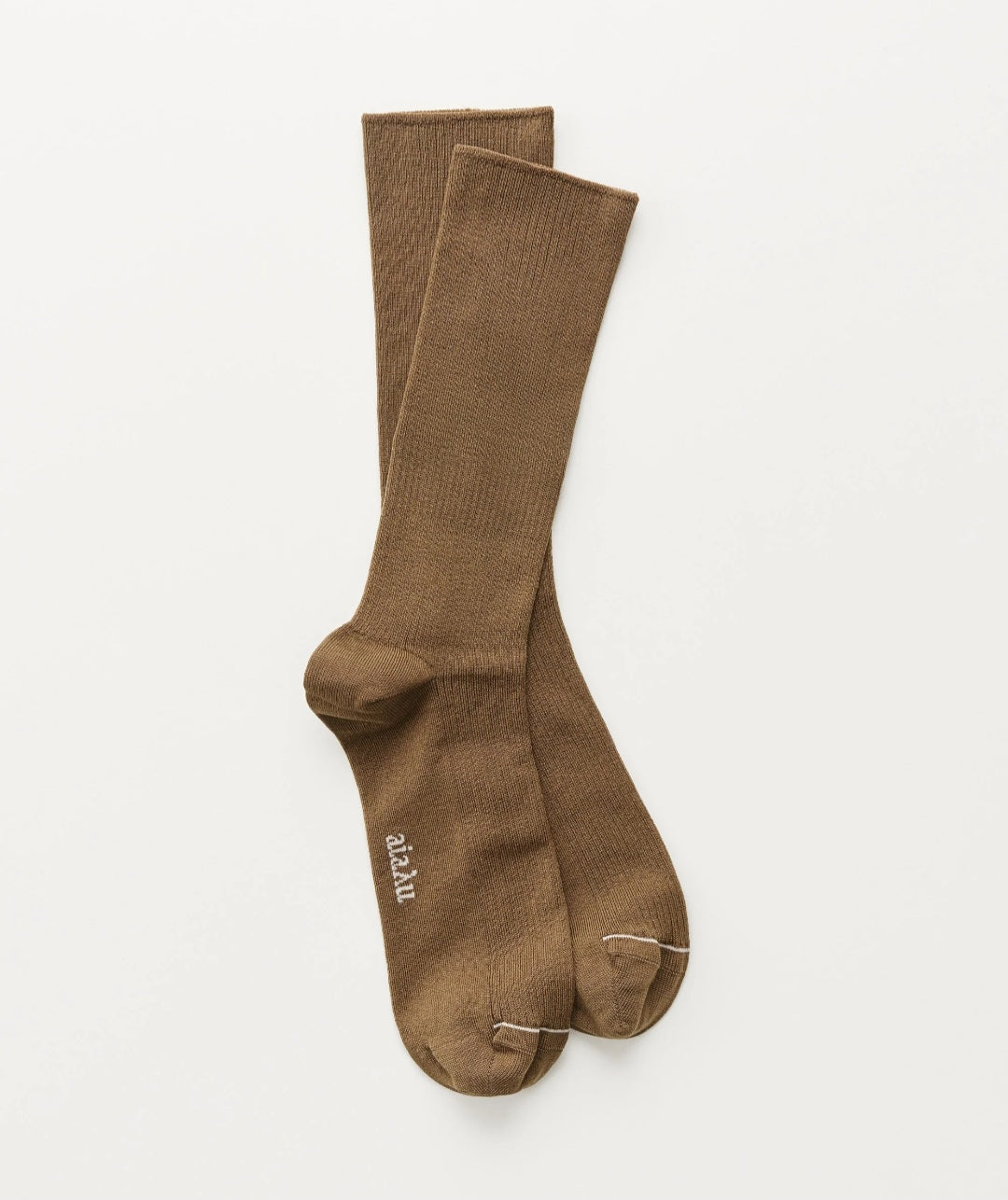 Aiayu - Cotton Rib Socks, Chestnut