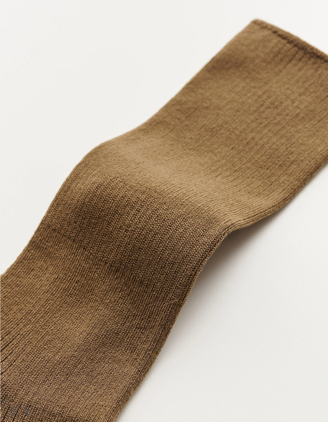 Aiayu - Cotton Rib Socks, Chestnut