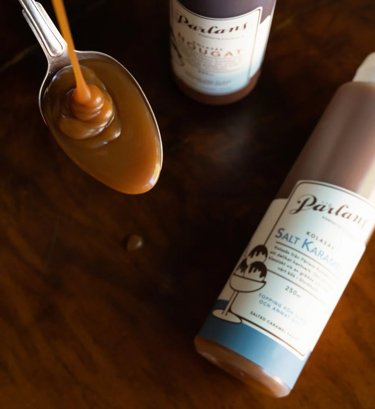 Pârlans Konfektyr Stockholm - Caramel Sauce squeeze bottle, Saltkaramel, 250 ml.