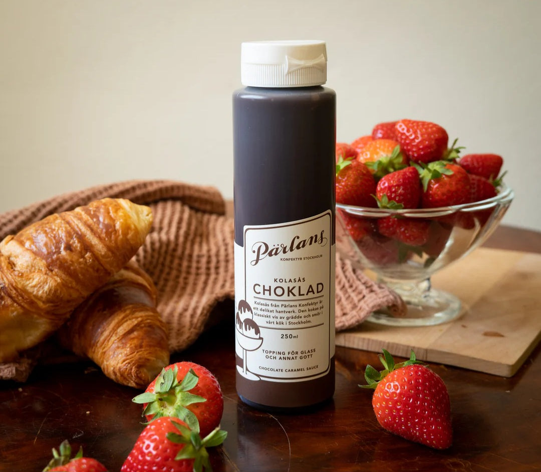 Pârlans Konfektyr Stockholm - Caramel Sauce squeeze bottle, Chokolade, 250 ml.