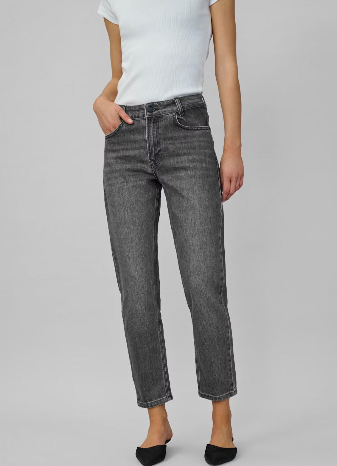 My Essential Wardrobe - The Mommy High Tapered, Fås i Dark Grey og Medium Blue