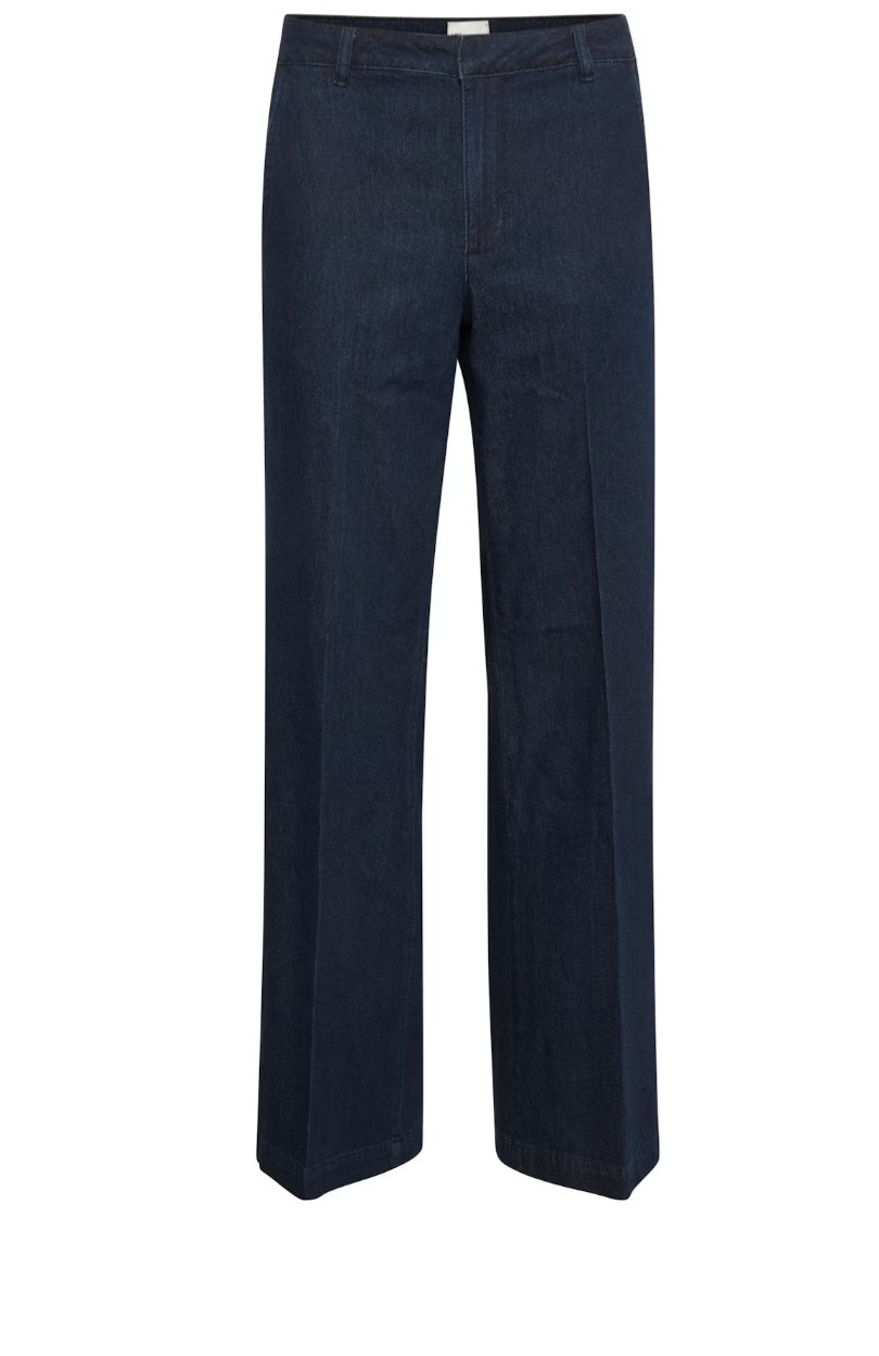 My Essential Wardrobe - The Lara Pant, Fås i Black Wash og Dark Blue Un-Wash