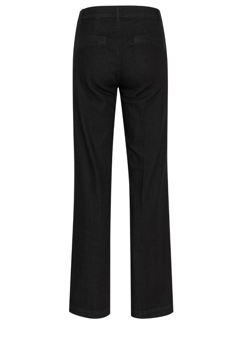 My Essential Wardrobe - The Lara Pant, Fås i Black Wash og Dark Blue Un-Wash