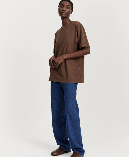 aiayu - Classic Circular Tee II, Fås i farverne White og Coffee