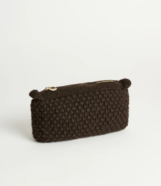 aiayu - Helen Classic Clutch, Dark Brown