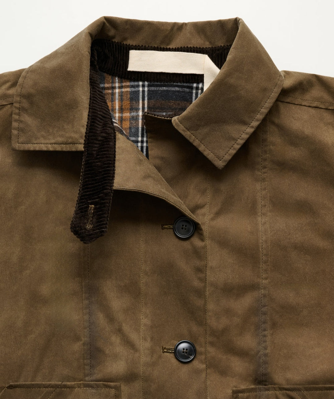 aiayu - Jay Coat-Oilskin, Fås i farverne Bark og Navy