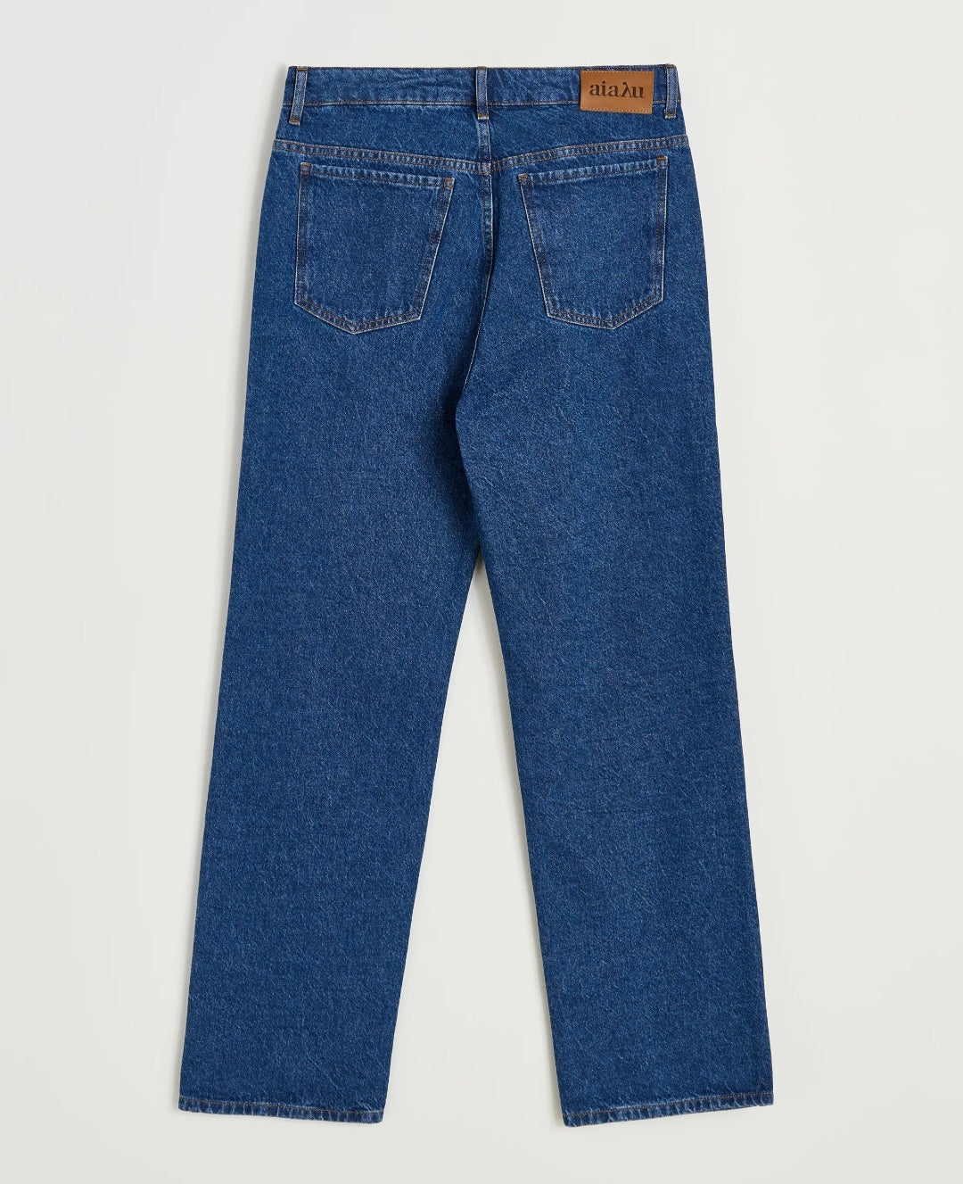 aiayu - Cooper Highwaist Straight Jeans, Mid Blue