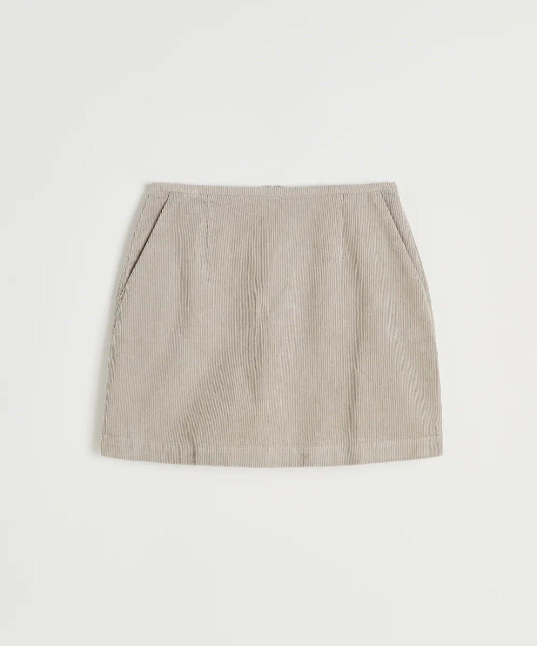aiayu - Mini Fløjs-Nederdel, Fås i farverne Silver og Bark