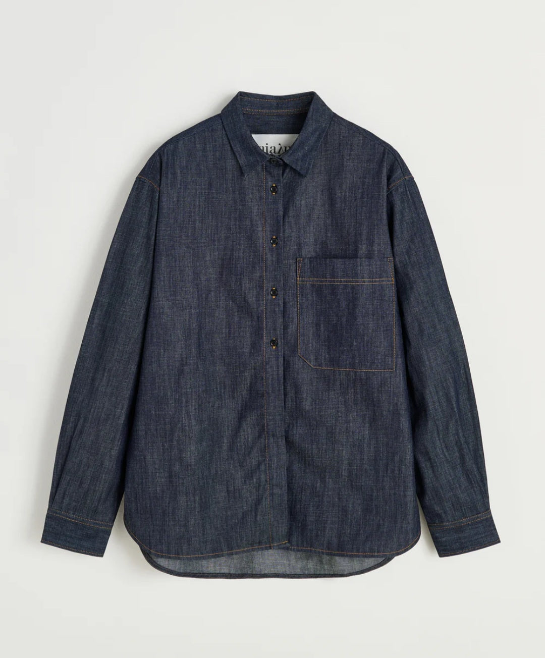 aiayu - Lynette Denim-Skjorte, Classic Blue
