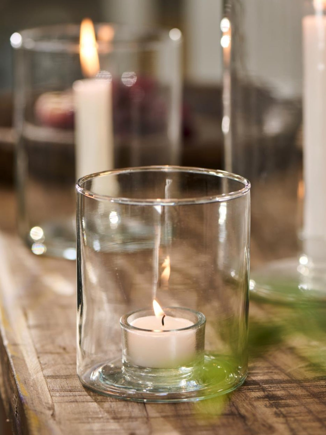 Ib Laursen - Stage glas til fyrfadslys med fast indsats, Glas