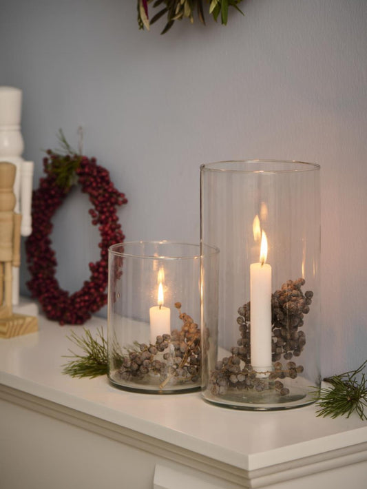 Ib Laursen - Stage glas til 2,2 cm. lys med fast indsats, Glas,  Fås i to størrelser