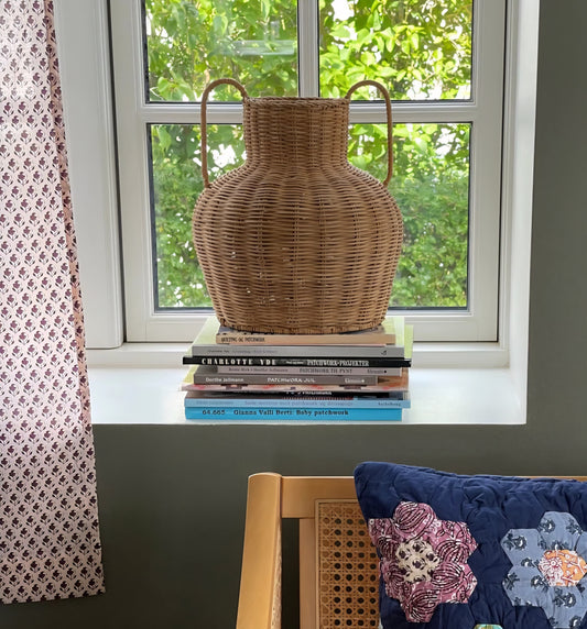 Jou Quilts - Rattan Vase, H35xD25 cm.