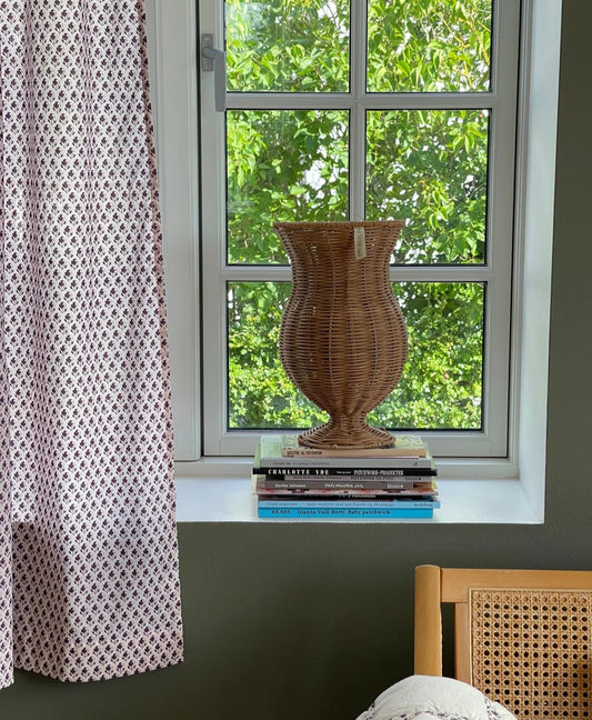 Jou Quilts - Rattan Flower Vase, H34xD20 cm.