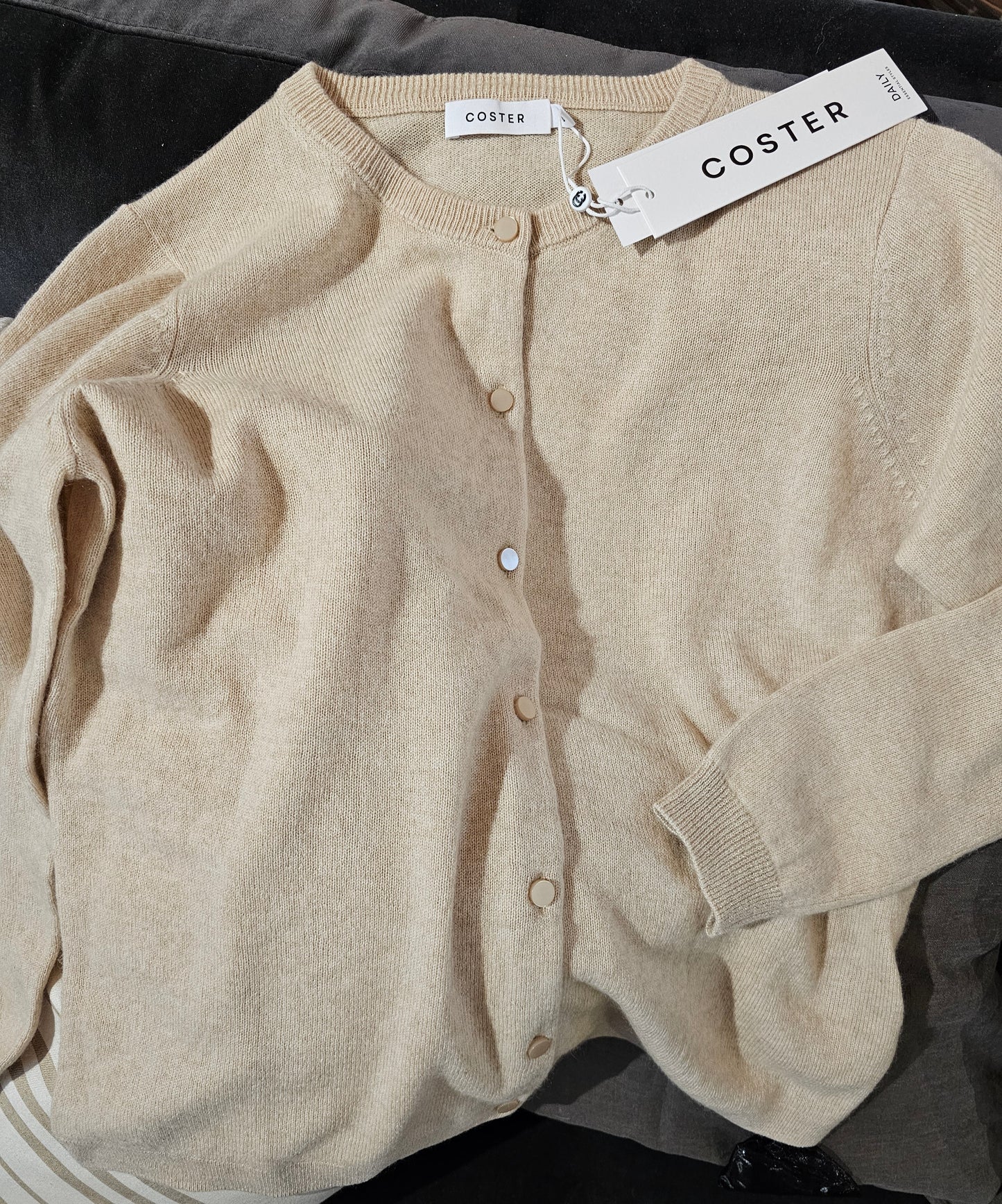 Coster Copenhagen - Kashmir Cardigan, Desert Sand