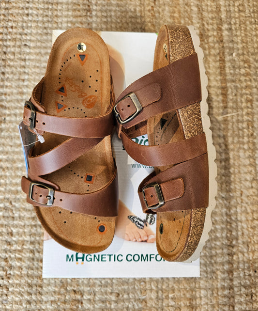 BioStep - Mag Sandaler, Cognac
