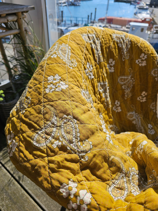 Ib Laursen - Quilt mustard m/paisleymønster
