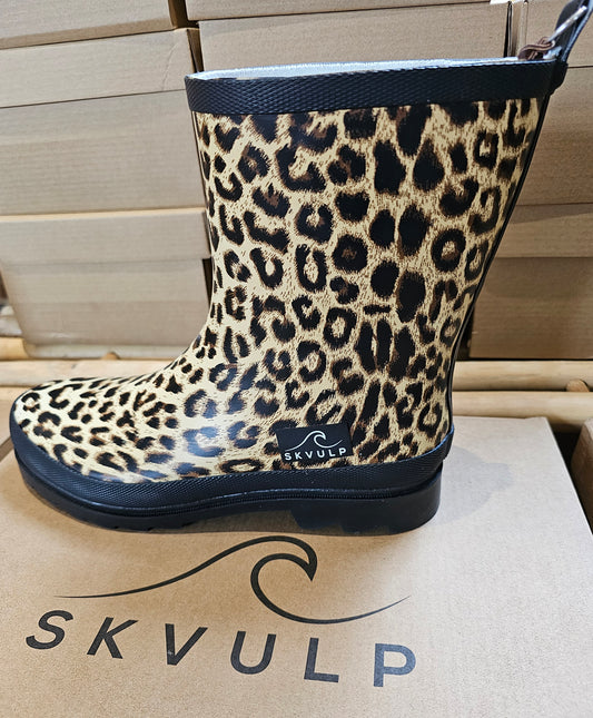 Skvulp - Gummistøvler, Leopard
