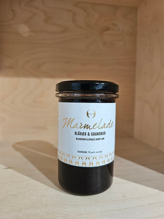 Nordisk - Marmelade med blåbær og granskud, 275 ml.
