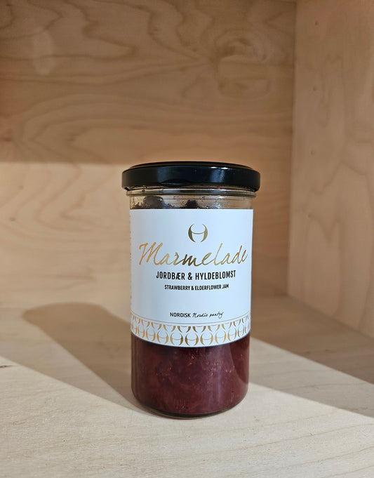 Nordisk - Marmelade med jordbær og hyldeblomst, 275 ml.