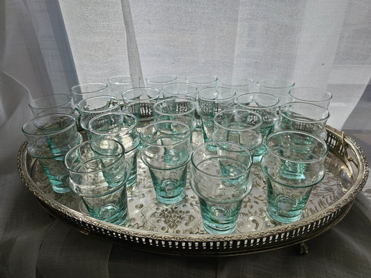 Manipura Living - Serveringsbakke Oval m/Logo, Nysølv, Vintage, L51xB36xH4 cm.