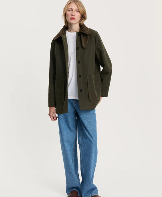 aiayu - Jamie Jacket, Ripstop Oilskin, Archive Olive