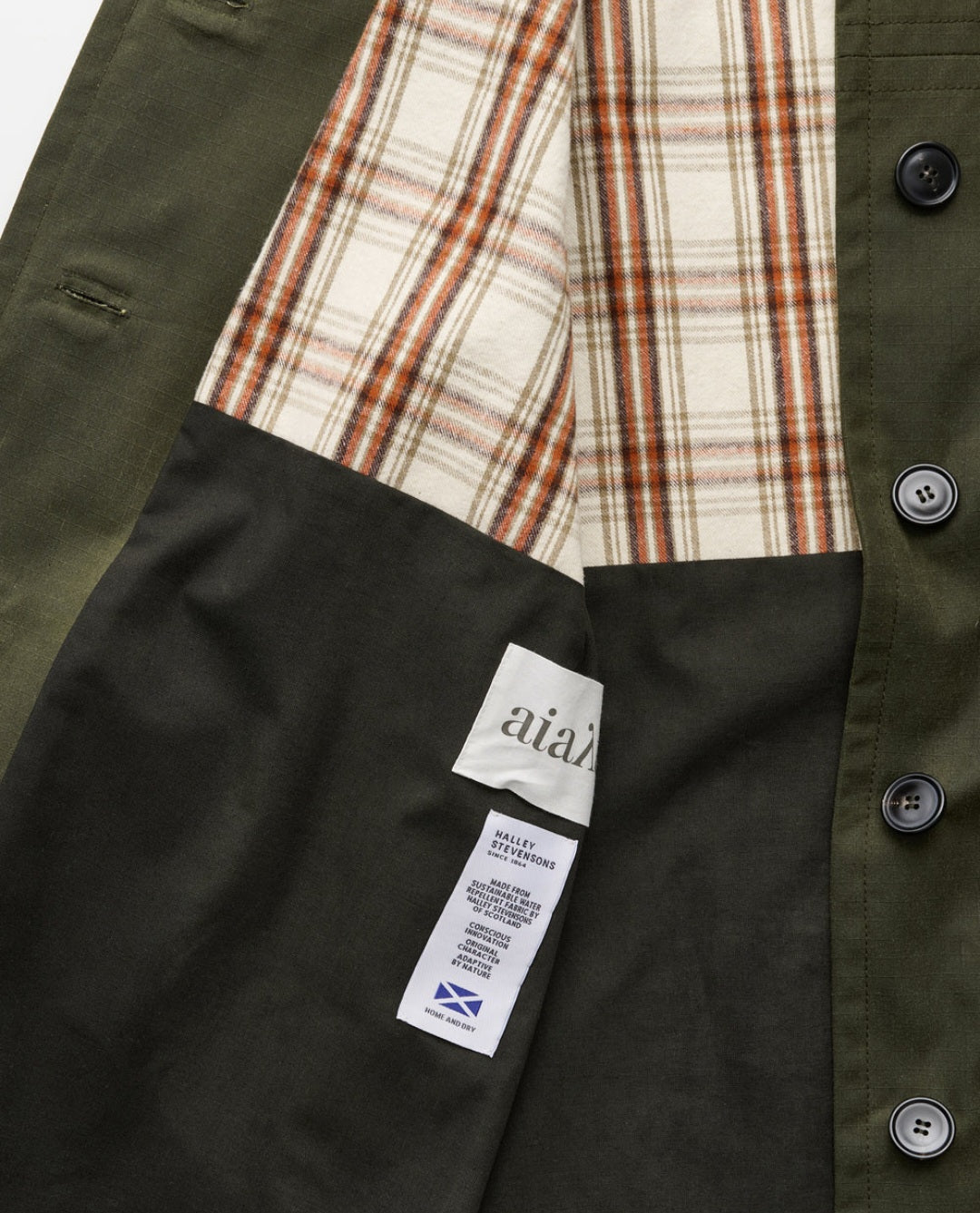 aiayu - Jamie Jacket, Ripstop Oilskin, Archive Olive