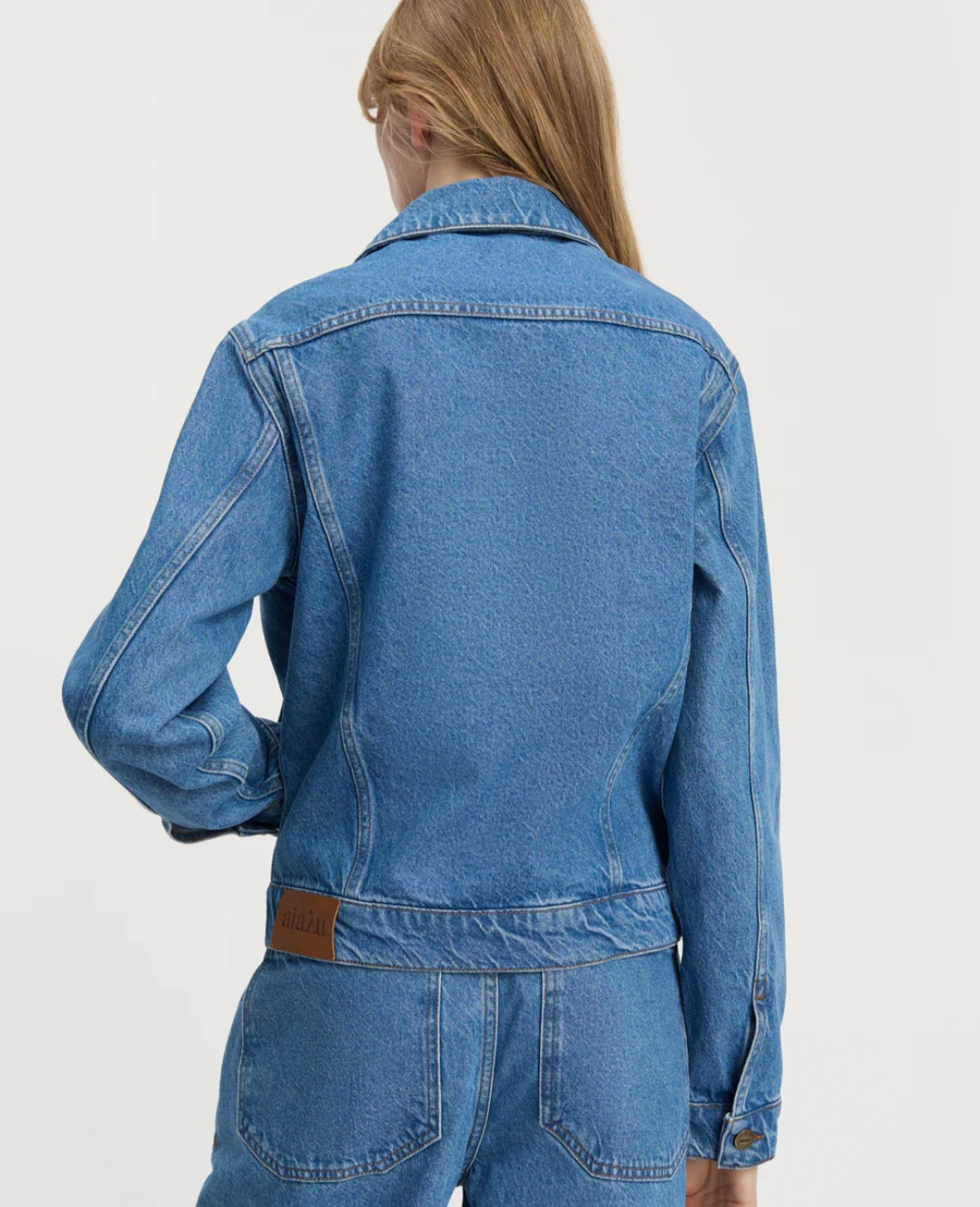 aiayu - Cleo Denim Jakke, Clear Blue