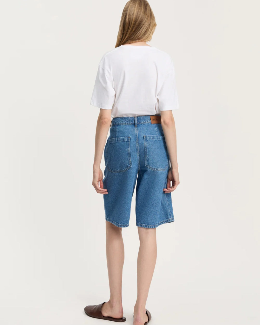 aiayu - Carlo Denim Shorts, Clear Blue