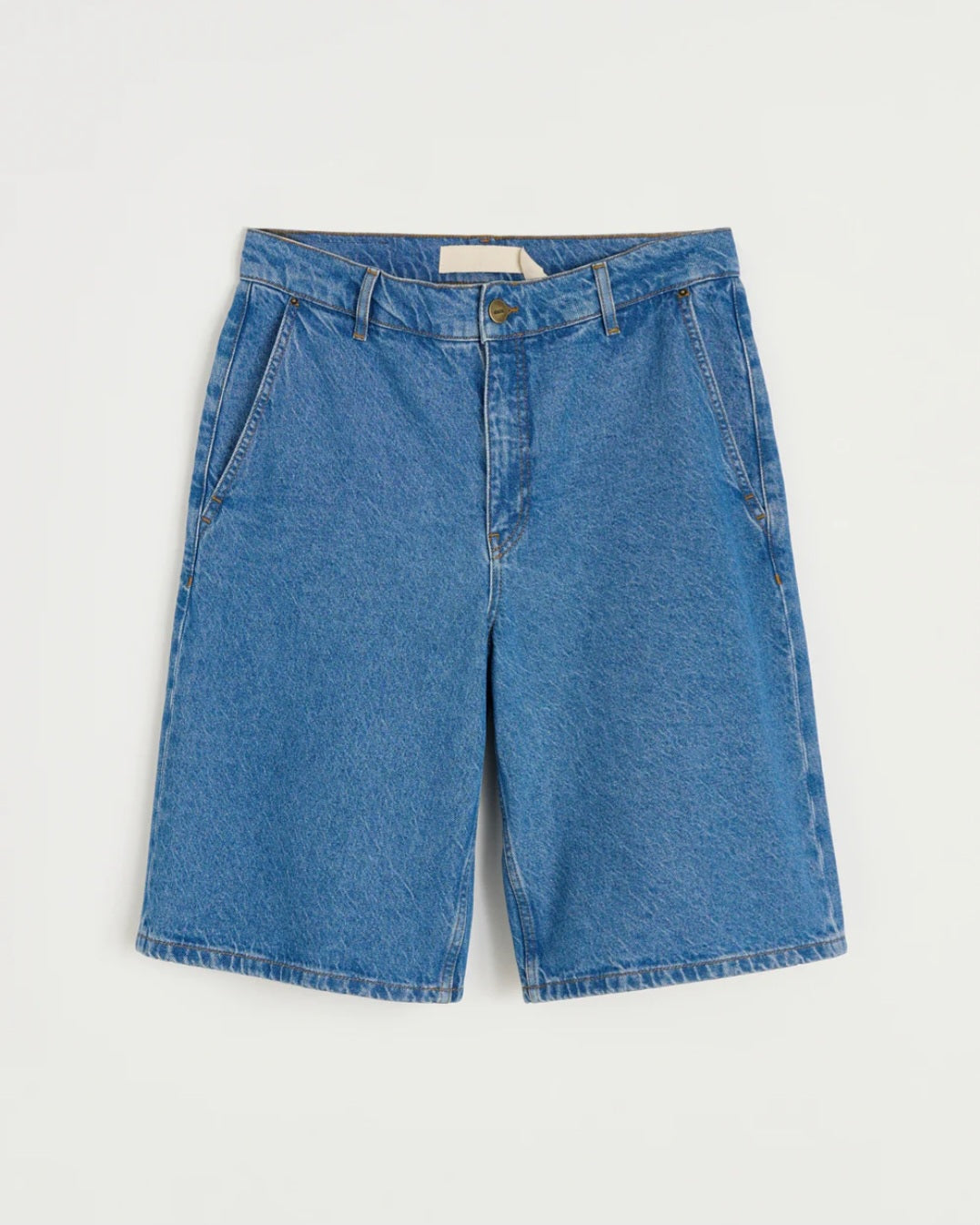 aiayu - Carlo Denim Shorts, Clear Blue