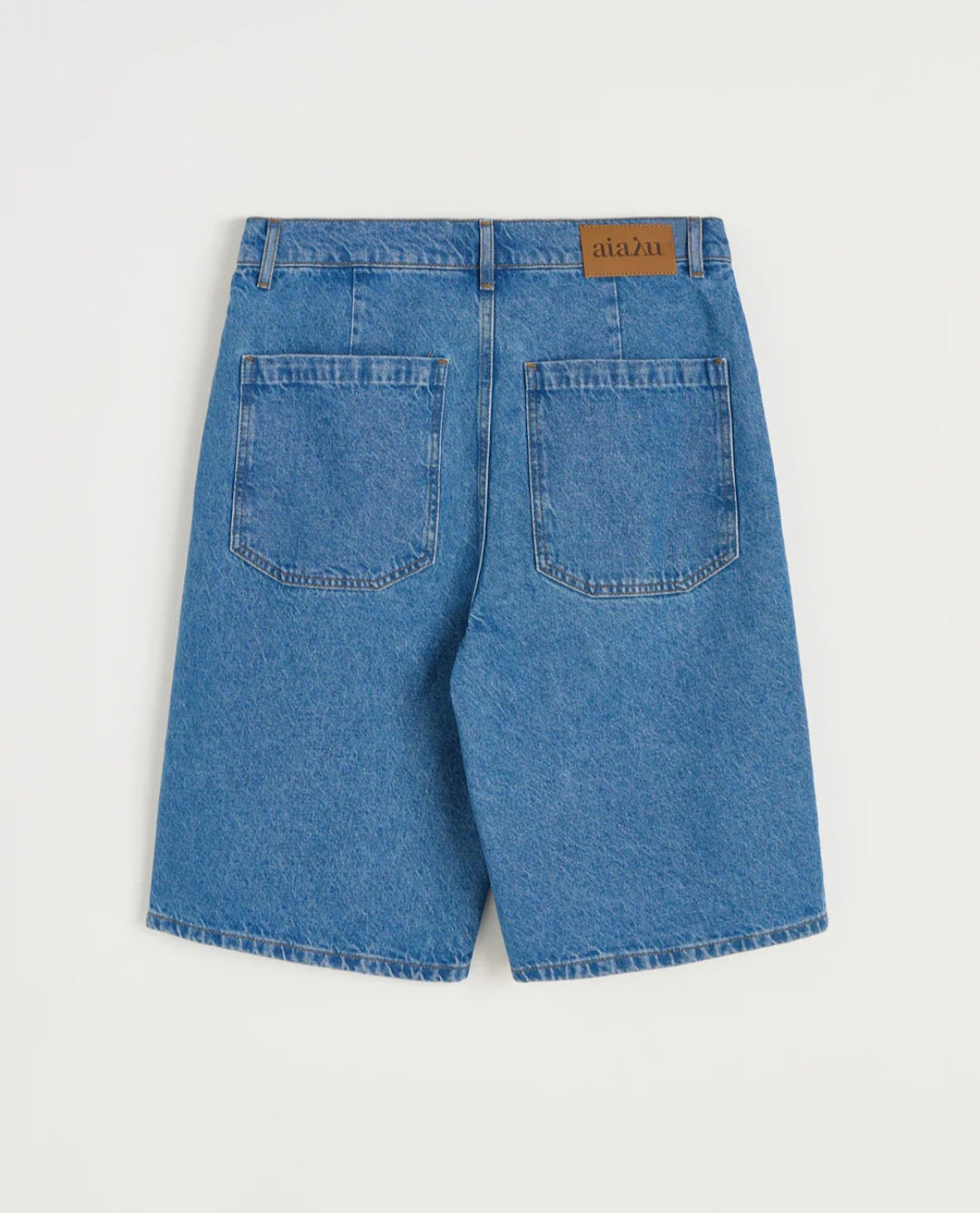 aiayu - Carlo Denim Shorts, Clear Blue