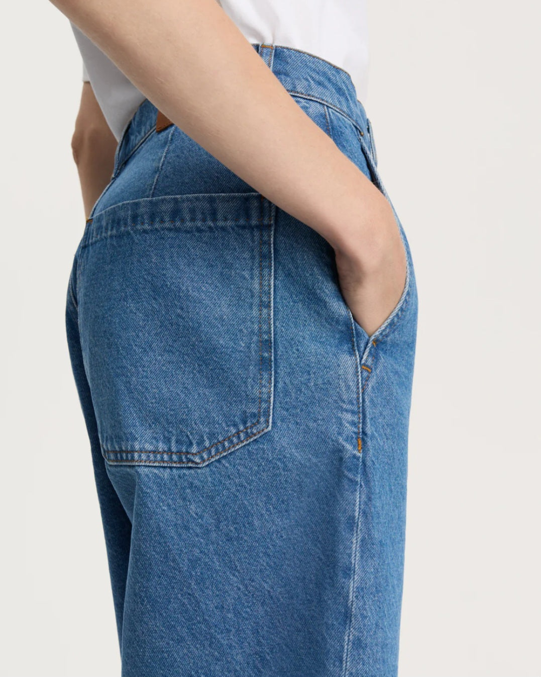 aiayu - Carlo Denim Shorts, Clear Blue