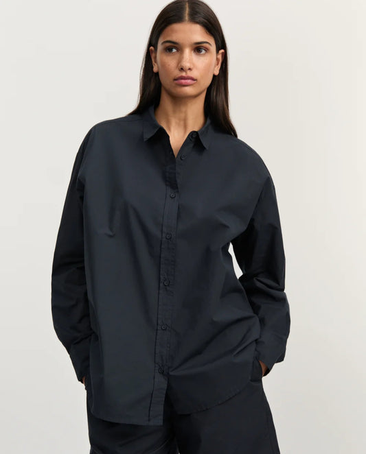 aiayu - Shirt, Black Navy