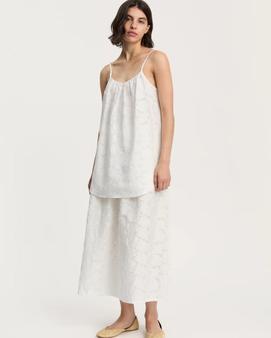 aiayu - Strap Top Laceflower, White