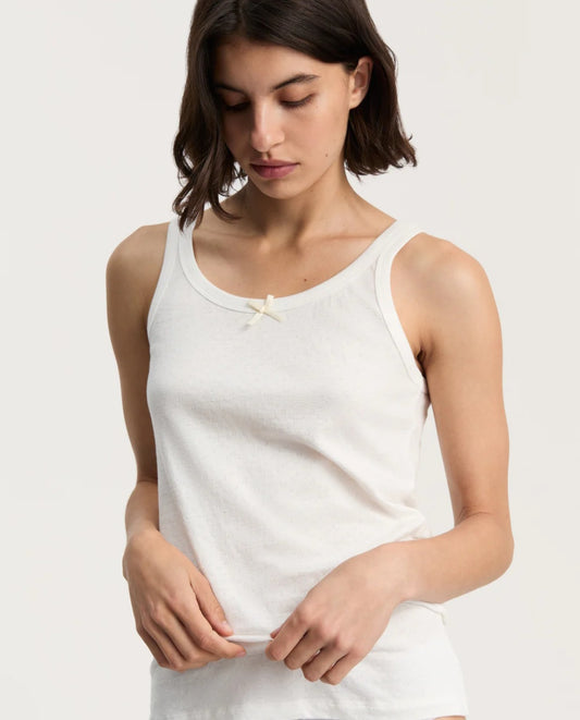 aiayu - Messhu Tank, Pure Ecru