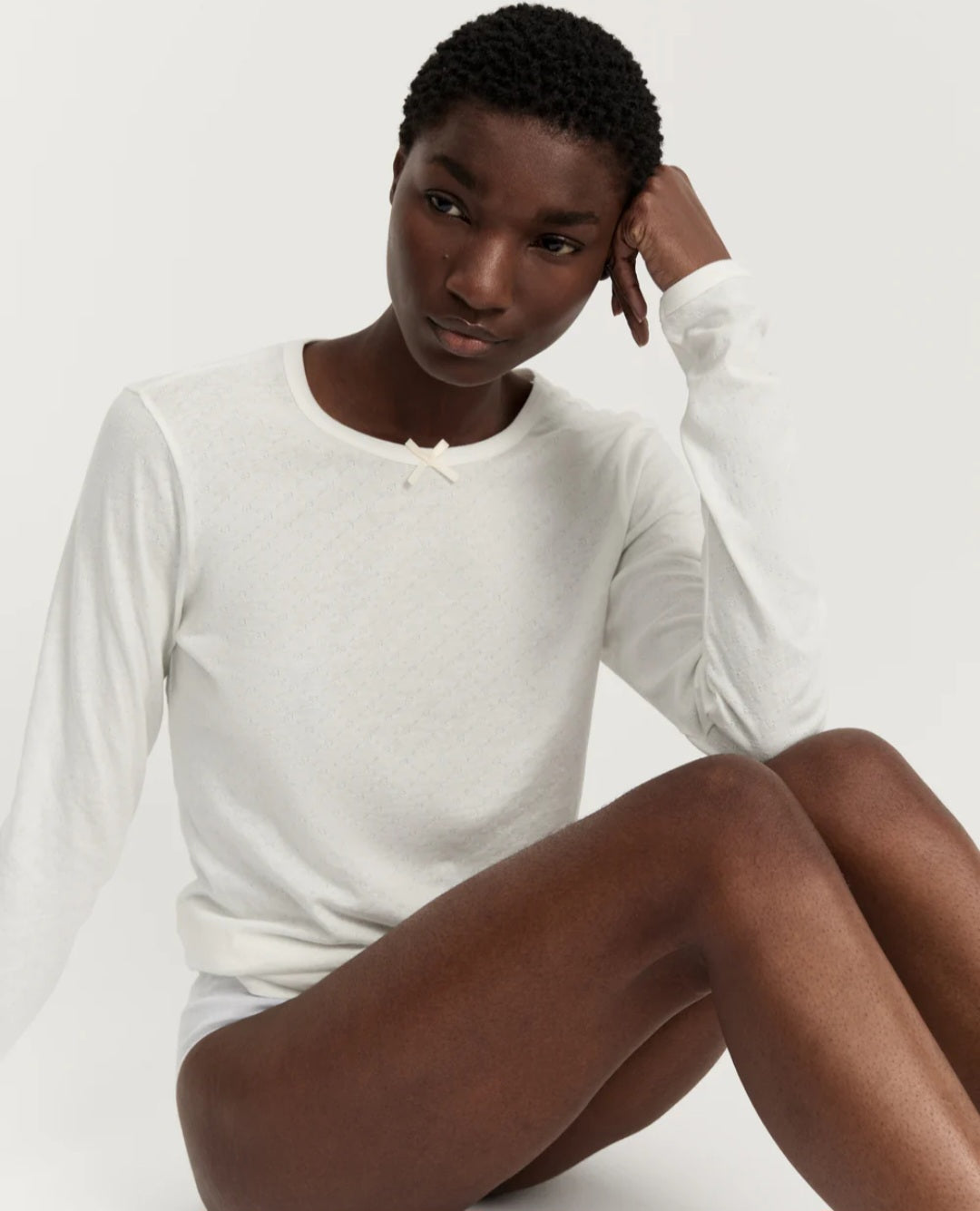 aiayu - Messhu Long Sleeve, Pure Ecru