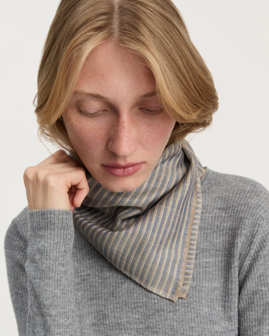 aiayu - Megha Scarf, Pure Silk, Mix Blue