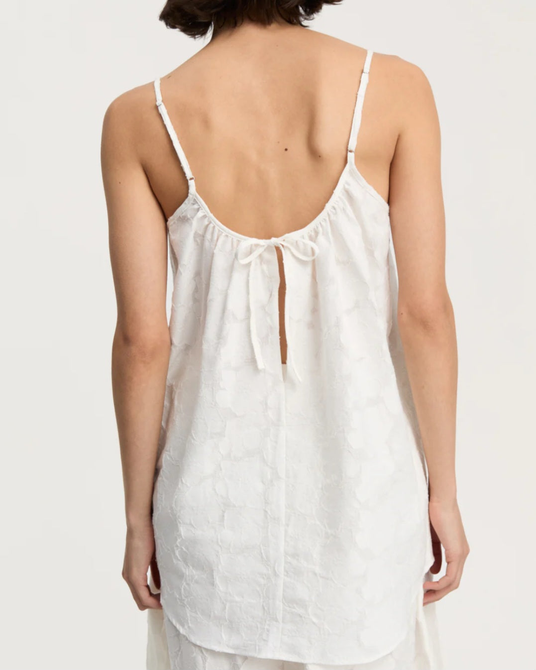 aiayu - Strap Top Laceflower, White