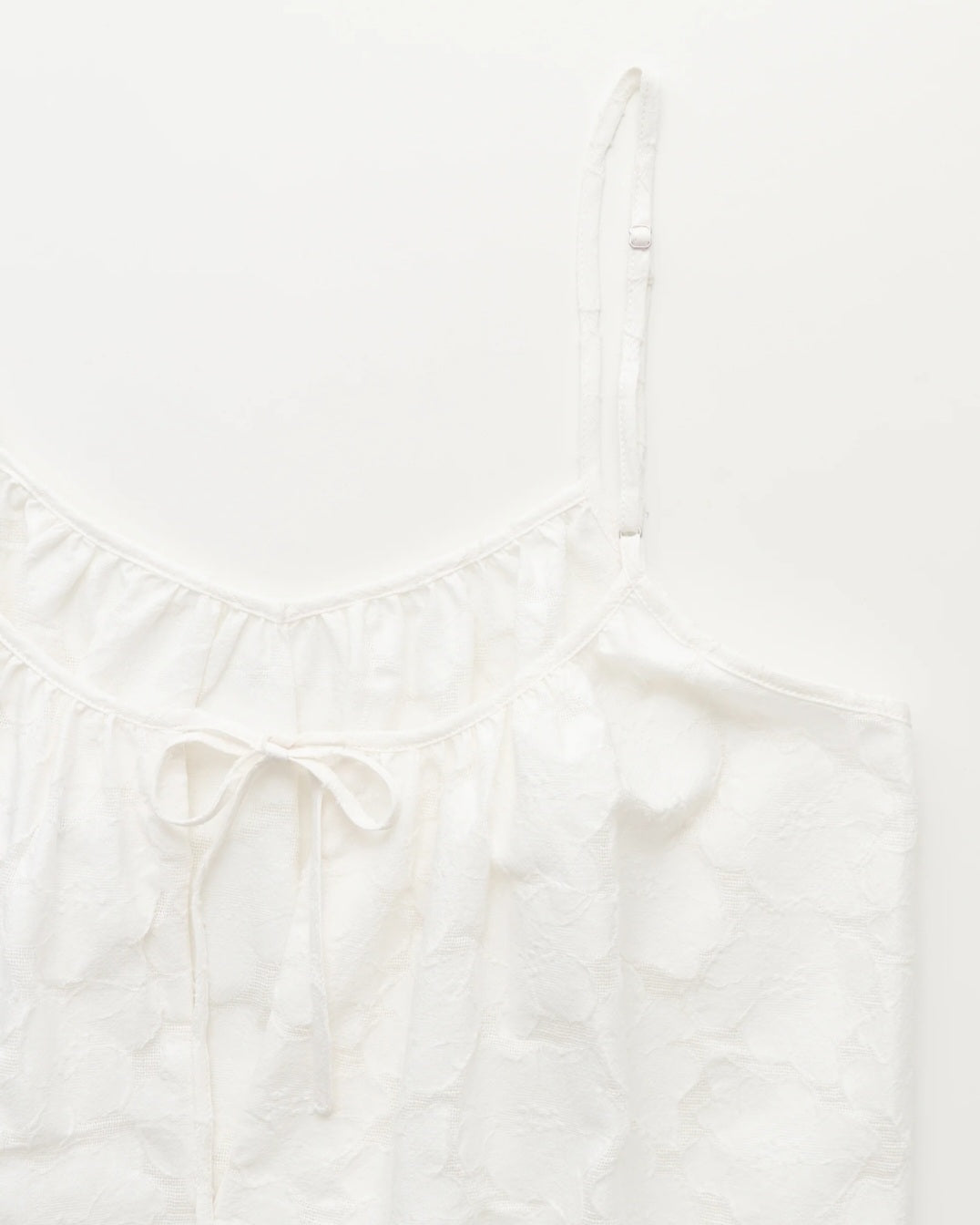 aiayu - Strap Top Laceflower, White