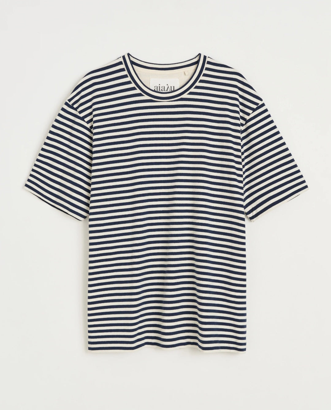 aiayu - Lui Circular Stripede Tee, Mix Night