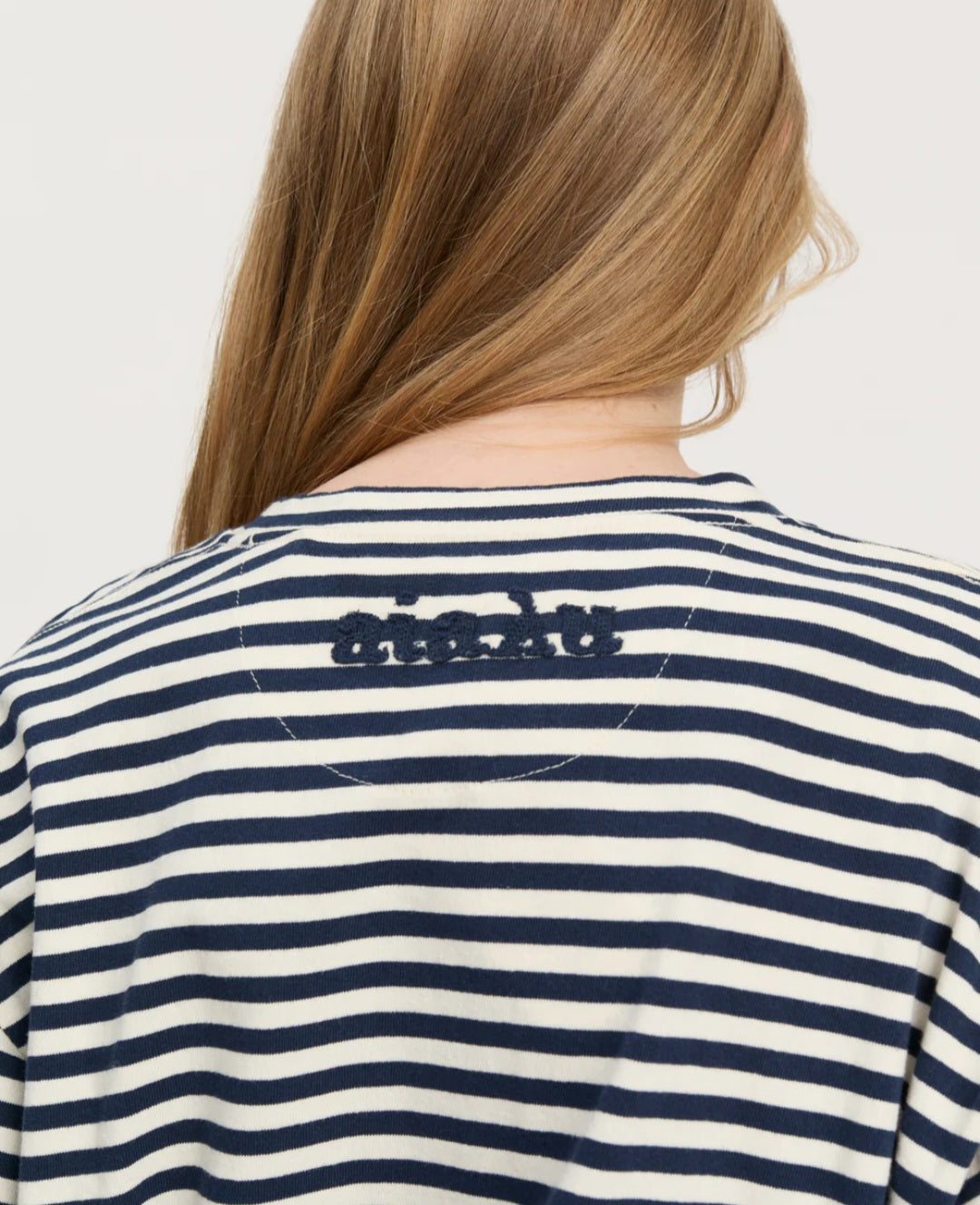 aiayu - Lui Circular Stripede Tee, Mix Night