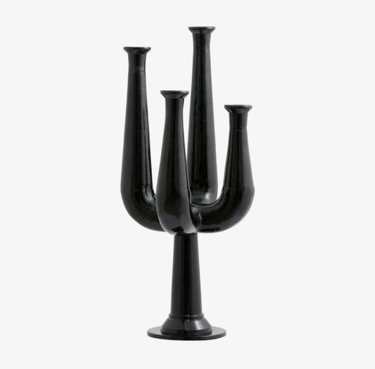 Nordal - Ulopu 4-armet Lysestage, Sort