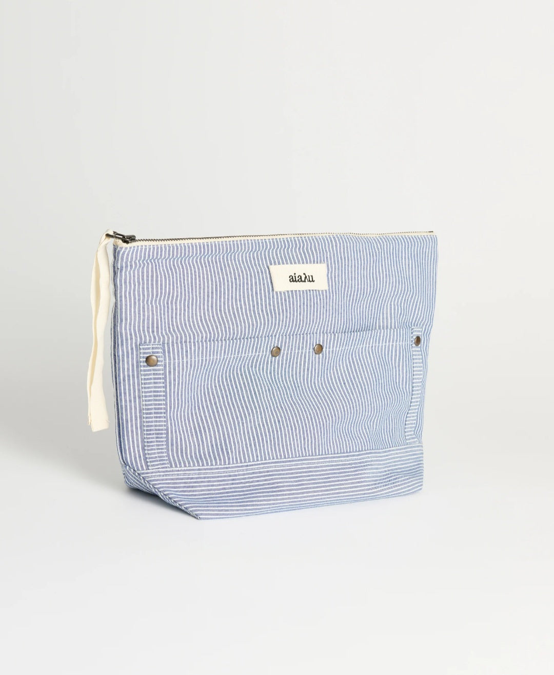 aiayu - Pouch Pocket Striped, 31,5x23 cm., Mix Blue Boy