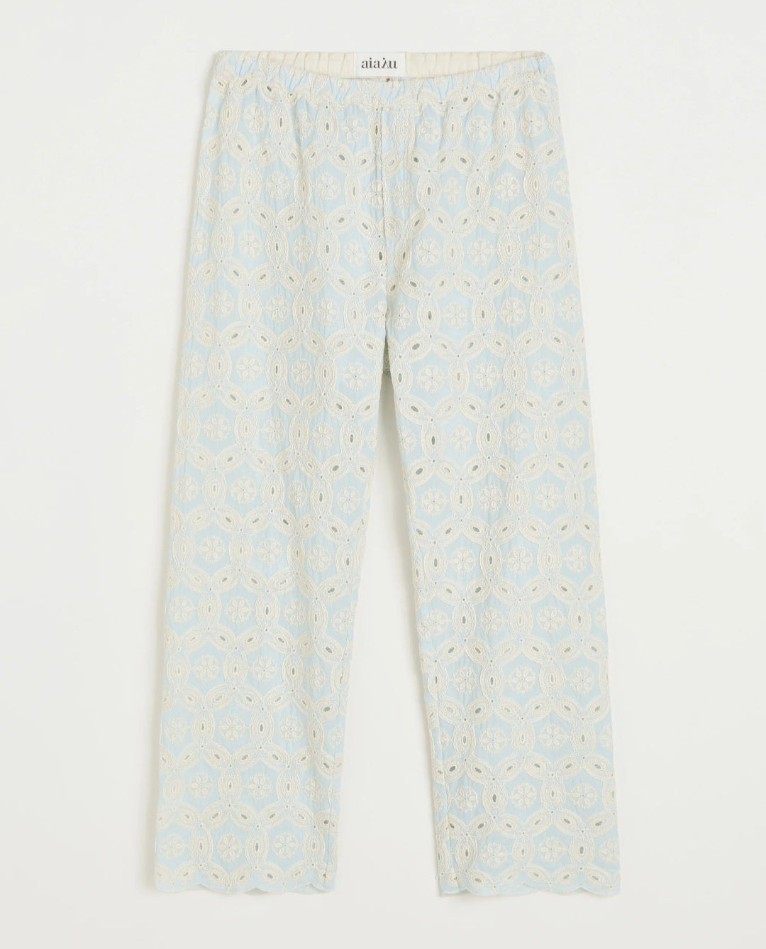 aiayu - Ava Pant Embroidery, Blue Eyes