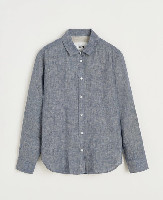 aiayu - Paulina Shirt Linen, Night Sky