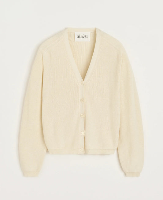 aiayu - Vada Cardigan, Pure Ecru