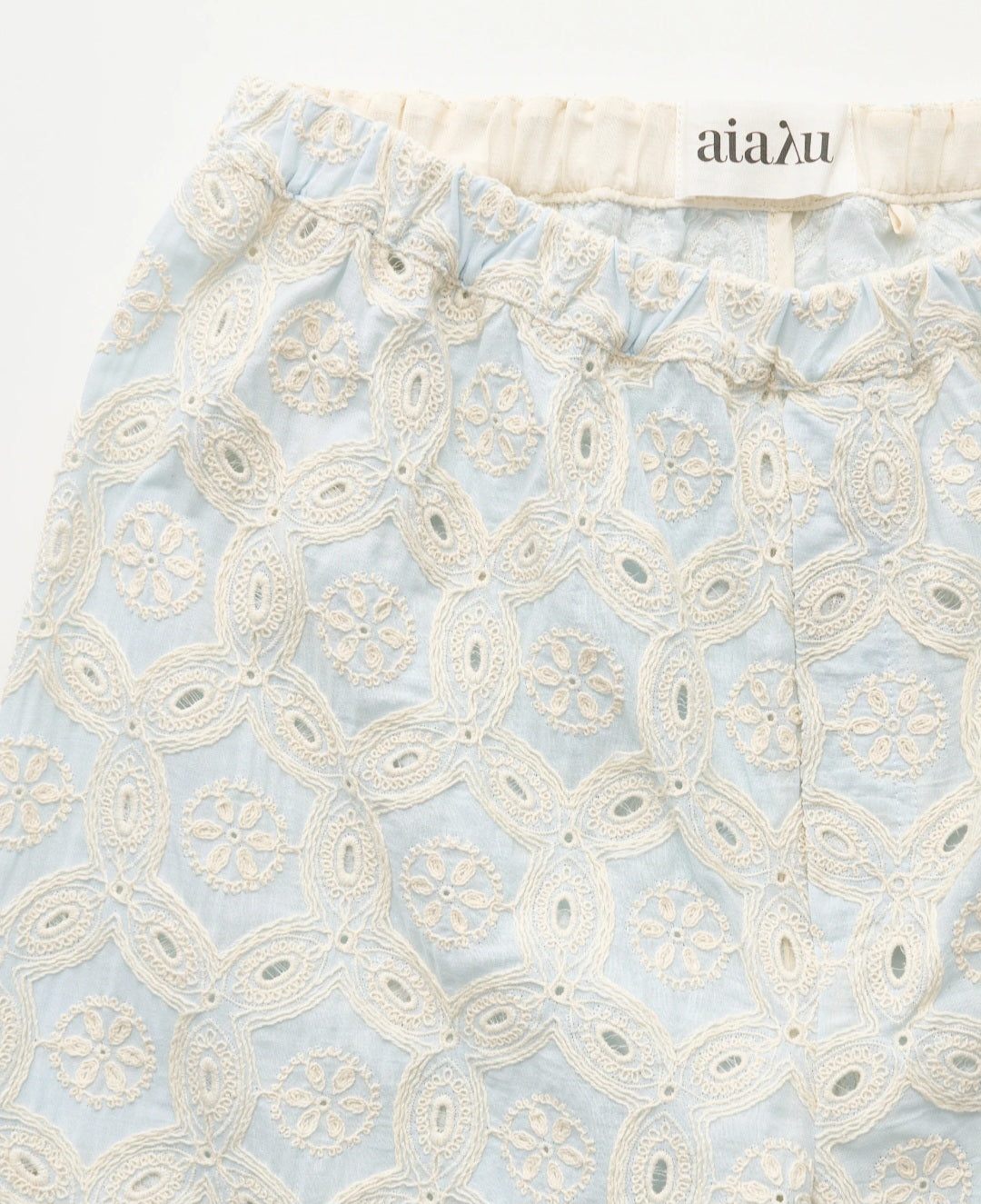 aiayu - Ava Pant Embroidery, Blue Eyes