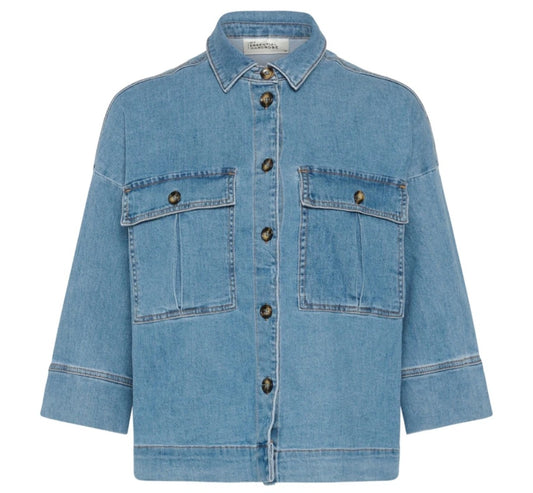 My Essential Wardrobe - LaraMW Short Shirt 115, Blue