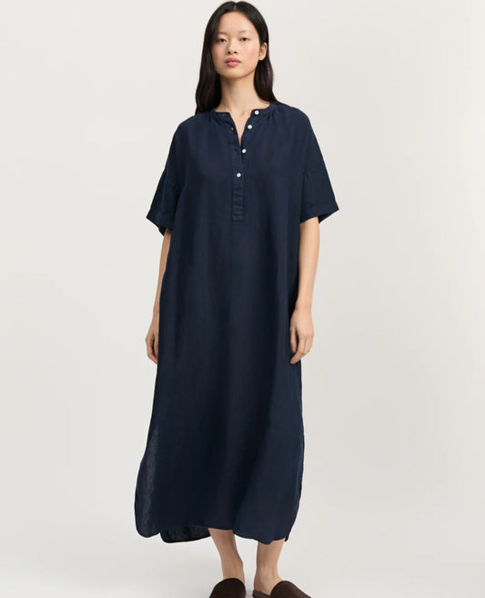 aiayu - Cille Dress Linen, Navy